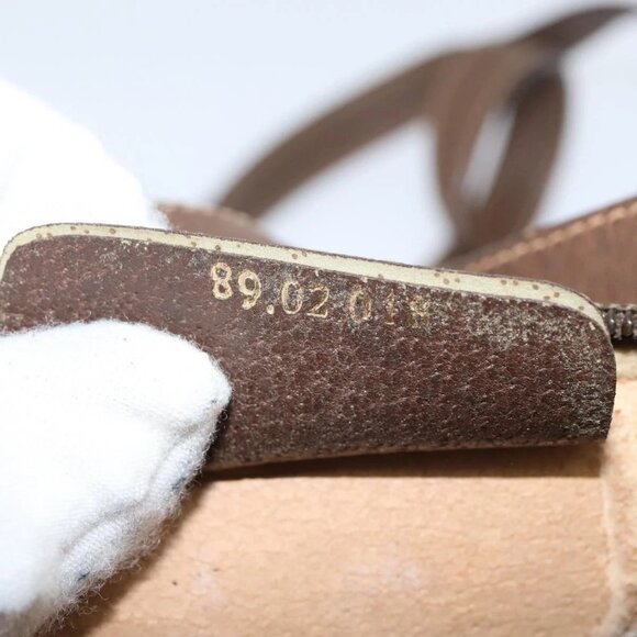 GUCCI GG Supreme Web Sherry Line Bag PVC Beige Gold 89 02 018 Auth yk19730 - Picture 14 of 16